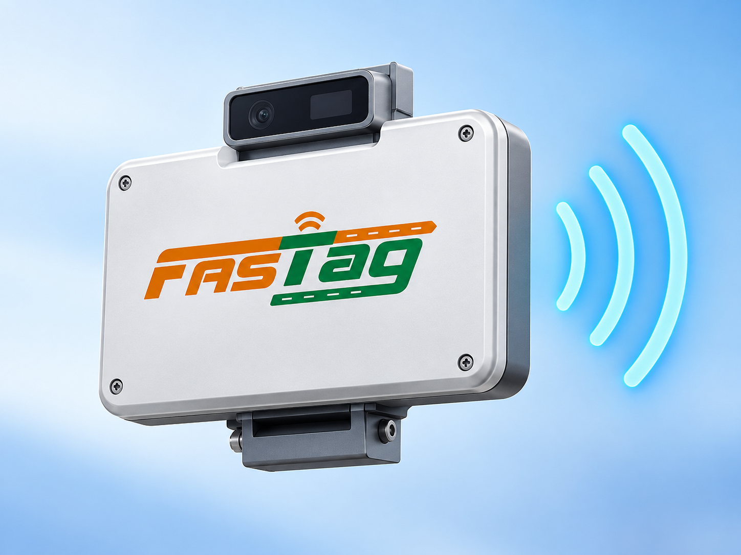 FASTag RFID reader capturing vehicle tag information