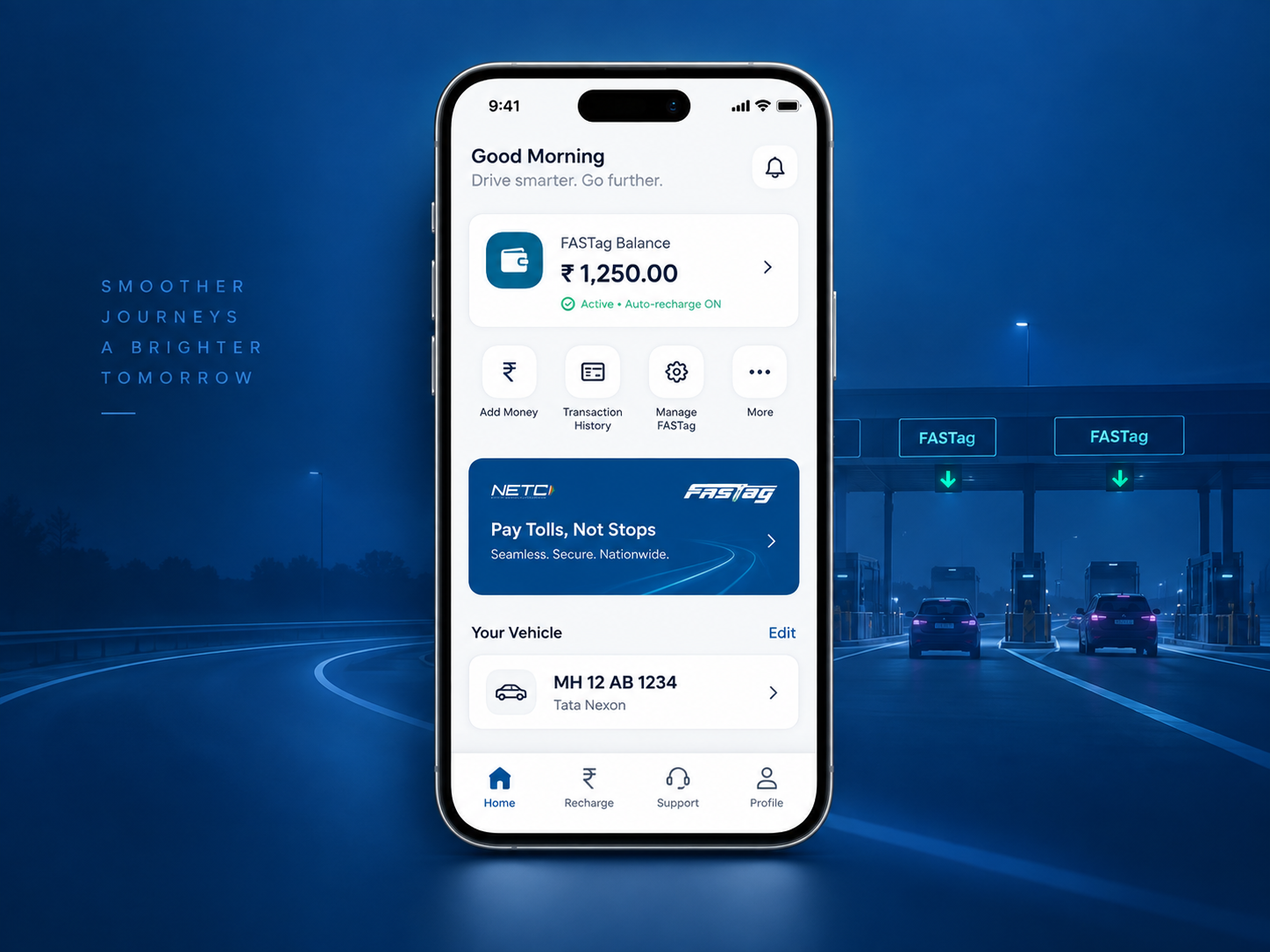 Generic smartphone notification confirming an MLFF transaction