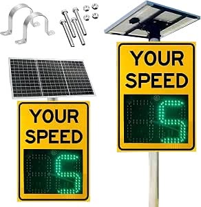Roadside vehicle speed detection and radar monitoring system