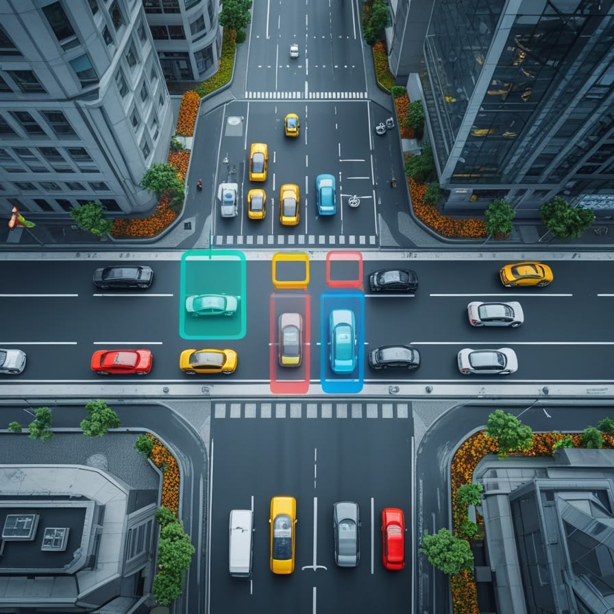 Illustrative highway corridor equipped with ATMS technologies