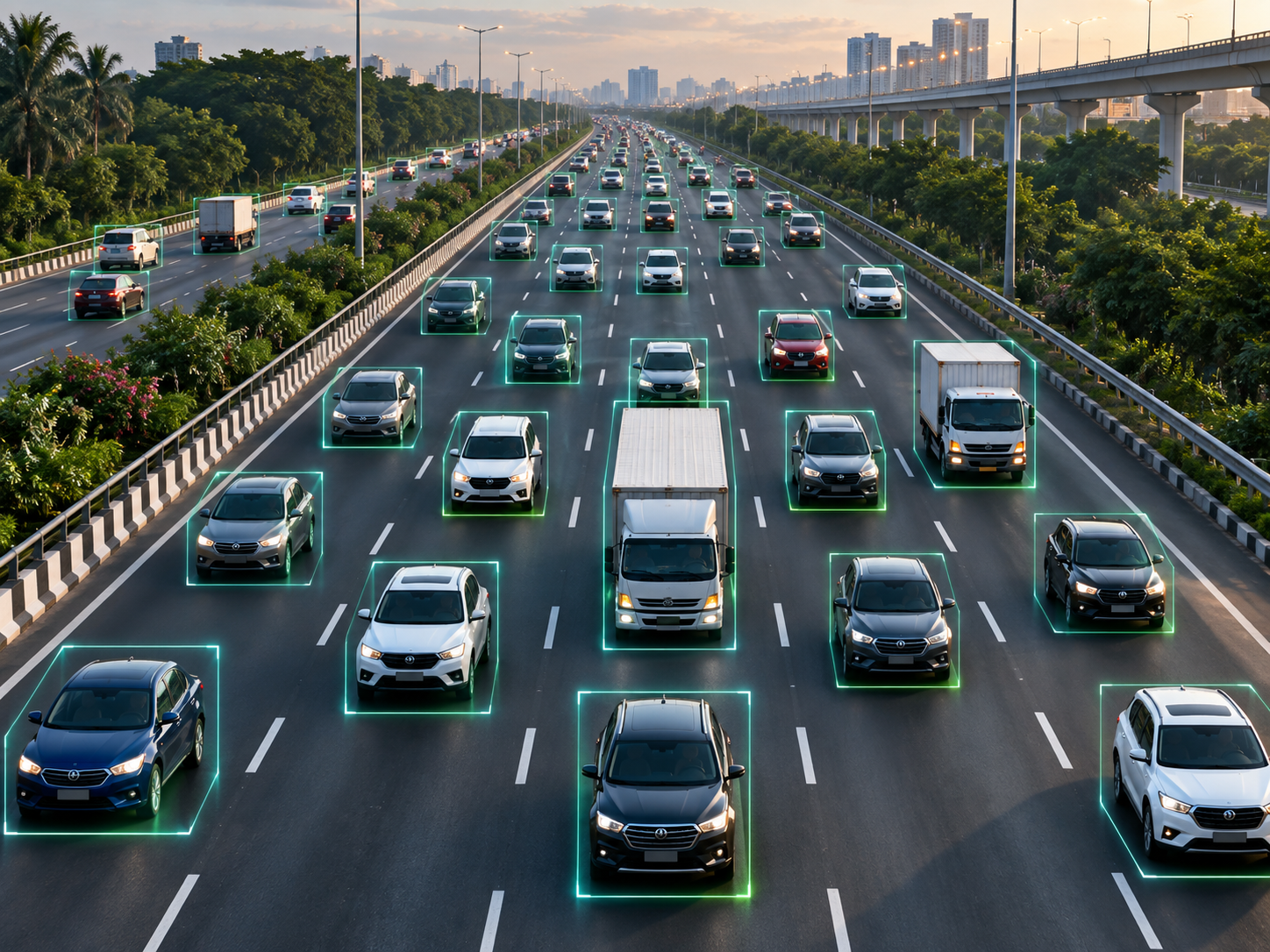Illustrative traffic flow density and congestion analytics