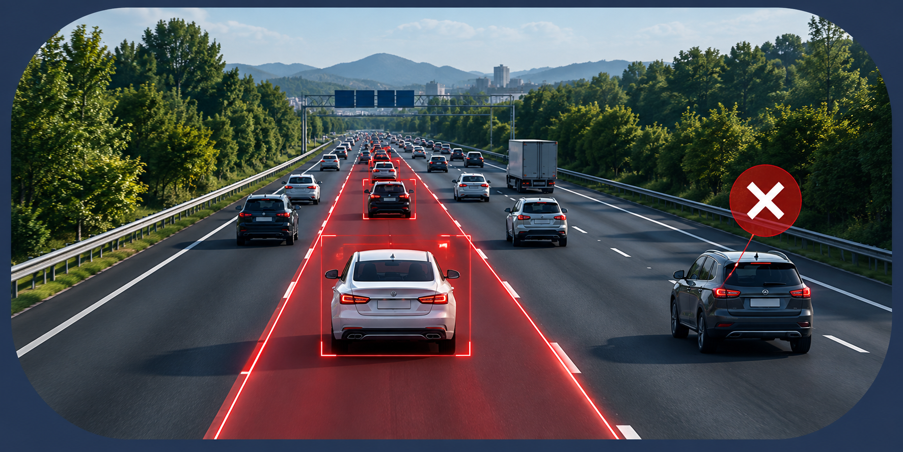Illustrative wrong-way vehicle movement detection