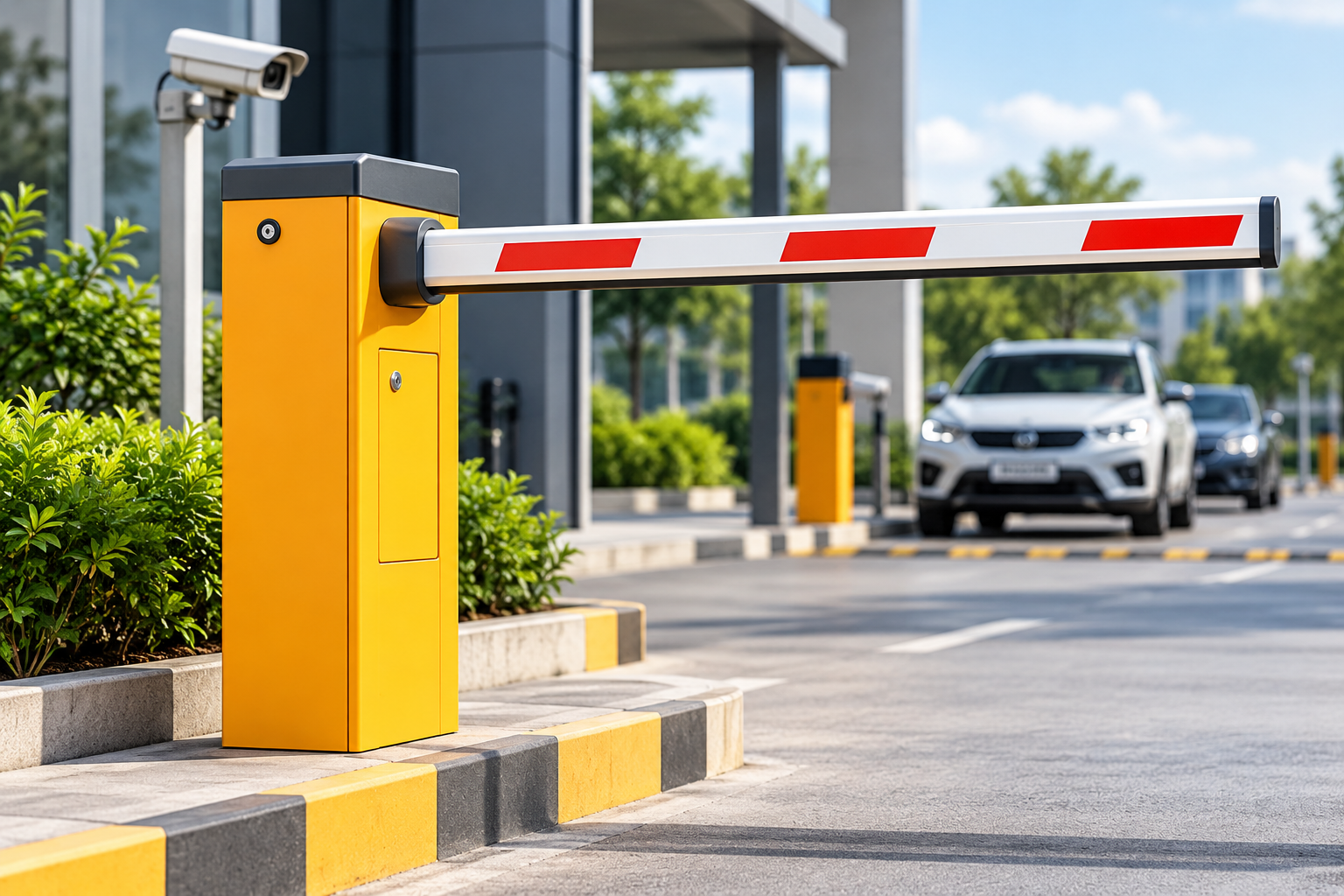 Automatic parking barrier gate