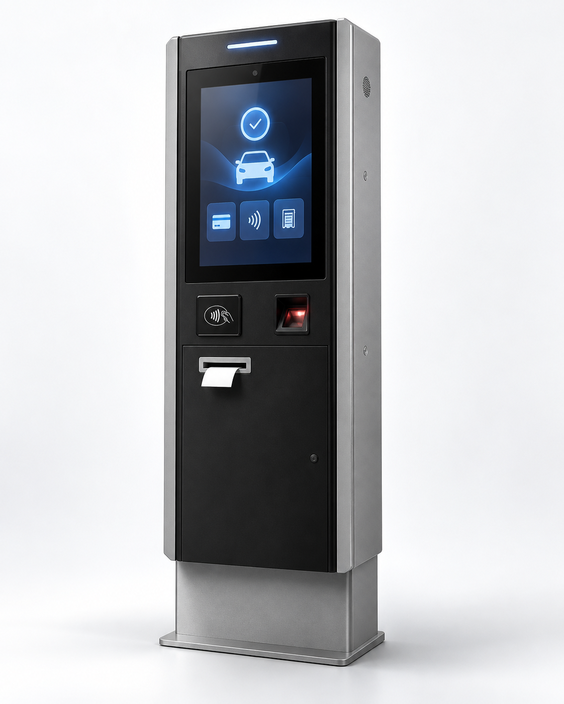 Automated parking exit and payment terminal