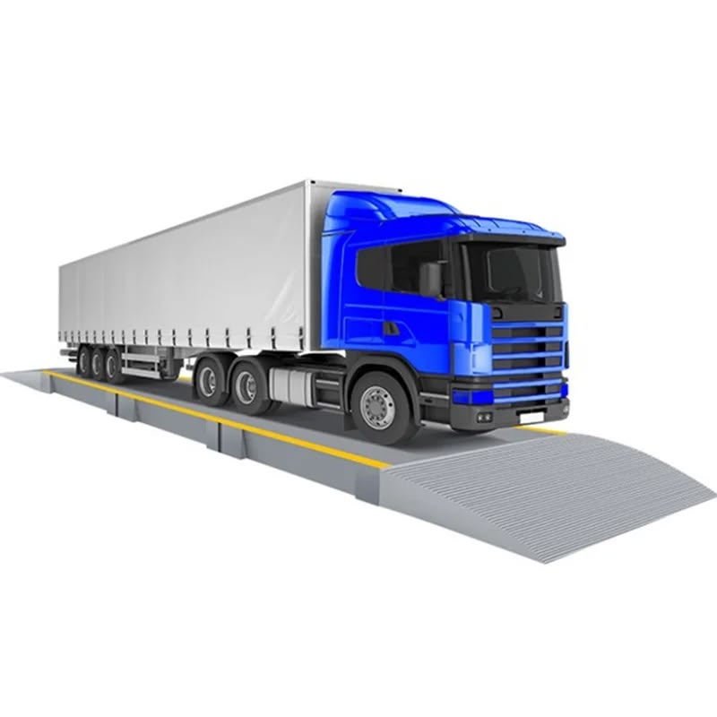 Vehicle weighbridge integrated with a toll lane